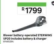 Leroy Merlin Sterwins up20 battery operated blower (includes battery & charger) offer