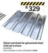 Leroy Merlin Metal roof steel ibr galvanized steel z150 3m 0.47mm offer