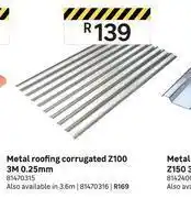Leroy Merlin Metal roofing corrugated z100 3m 0.25mm offer