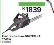 Leroy Merlin Powerplus electric chainsaw 2000w offer