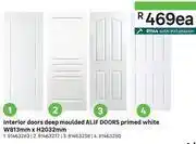 Leroy Merlin Alif doors interior doors deep moulded primed white w813mm x h2032mm-each offer