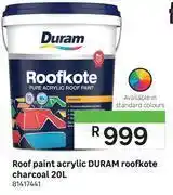 Leroy Merlin Duram roof paint acrylic roofkote charcoal 81417441-20l offer