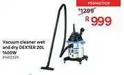 Leroy Merlin Dexter 20l 1400w vacuum cleaner (wet & dry) offer