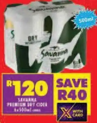 Shoprite Savanna Premium Dry Cider offer
