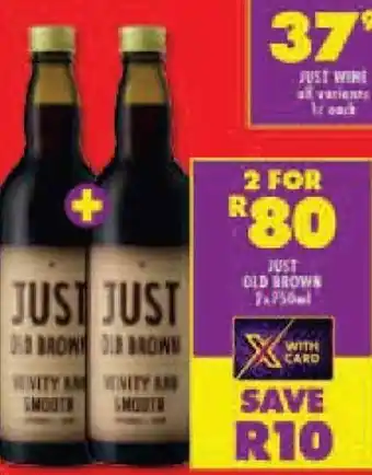 Shoprite Just Old Brown offer