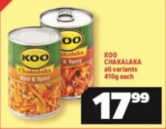 Usave КОО CHAKALAKA all variants 410g each offer