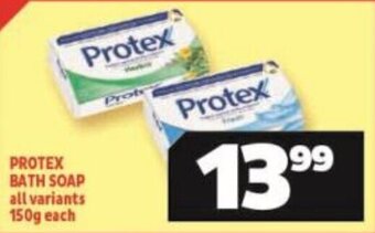 Usave PROTEX BATH SOAP all variants 150g each offer