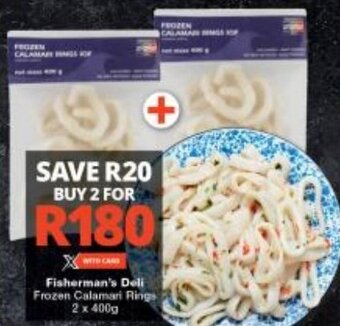 Fisherman's Deli Frozen Calamari Rings 2 x 400g