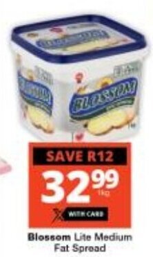 Checkers Blossom Lite Medium Fat Spread offer