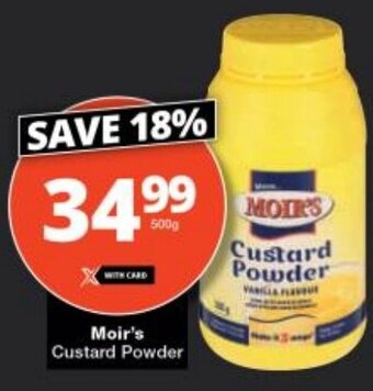 Checkers Moir's Custard Powder offer
