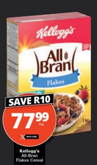 Checkers Kellogg's All-Bran Flakes Cereal offer