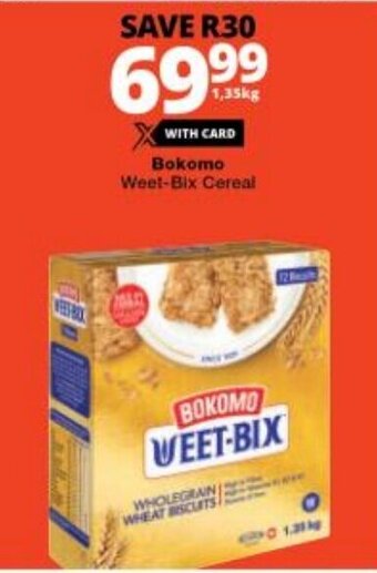 Checkers Bokomo Weet-Bix Cereal offer