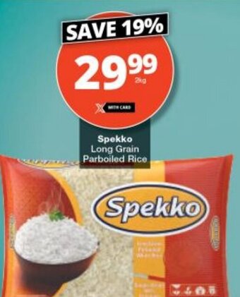 Checkers Spekko Long Grain Parboiled Rice offer