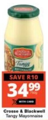 Checkers Crosse & Blackwell Tangy Mayonnaise offer