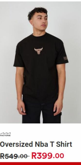 Factorie Oversized nba t-shirt offer
