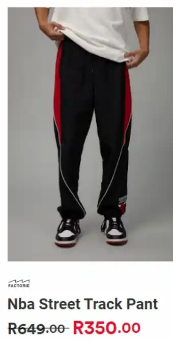 Factorie Nba street track pant offer