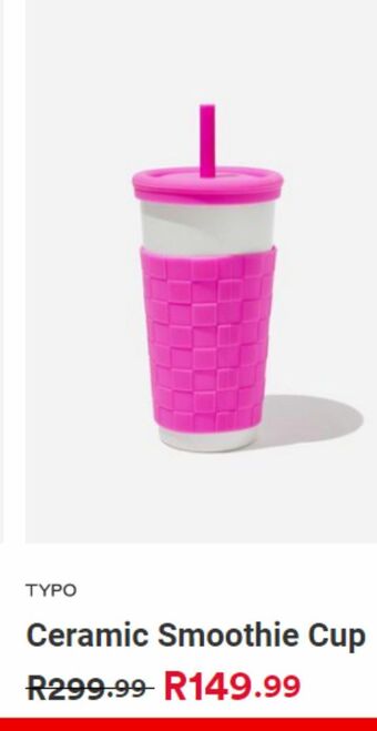 Typo Ceramic smoothie cup offer