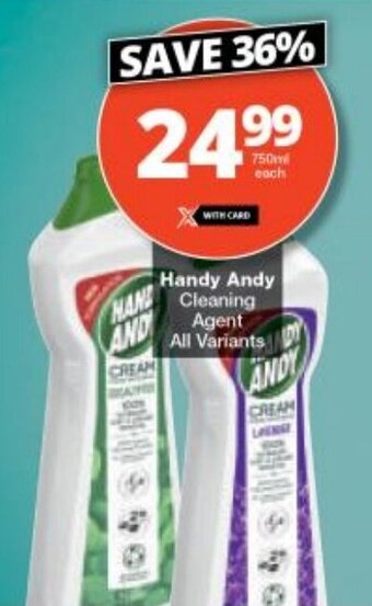 Checkers Handy Andy Cleaning Agent All Variants offer