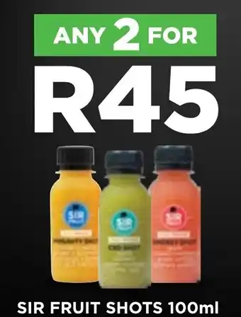 Fresh Stop SIR FRUIT SHOTS 100ml offer