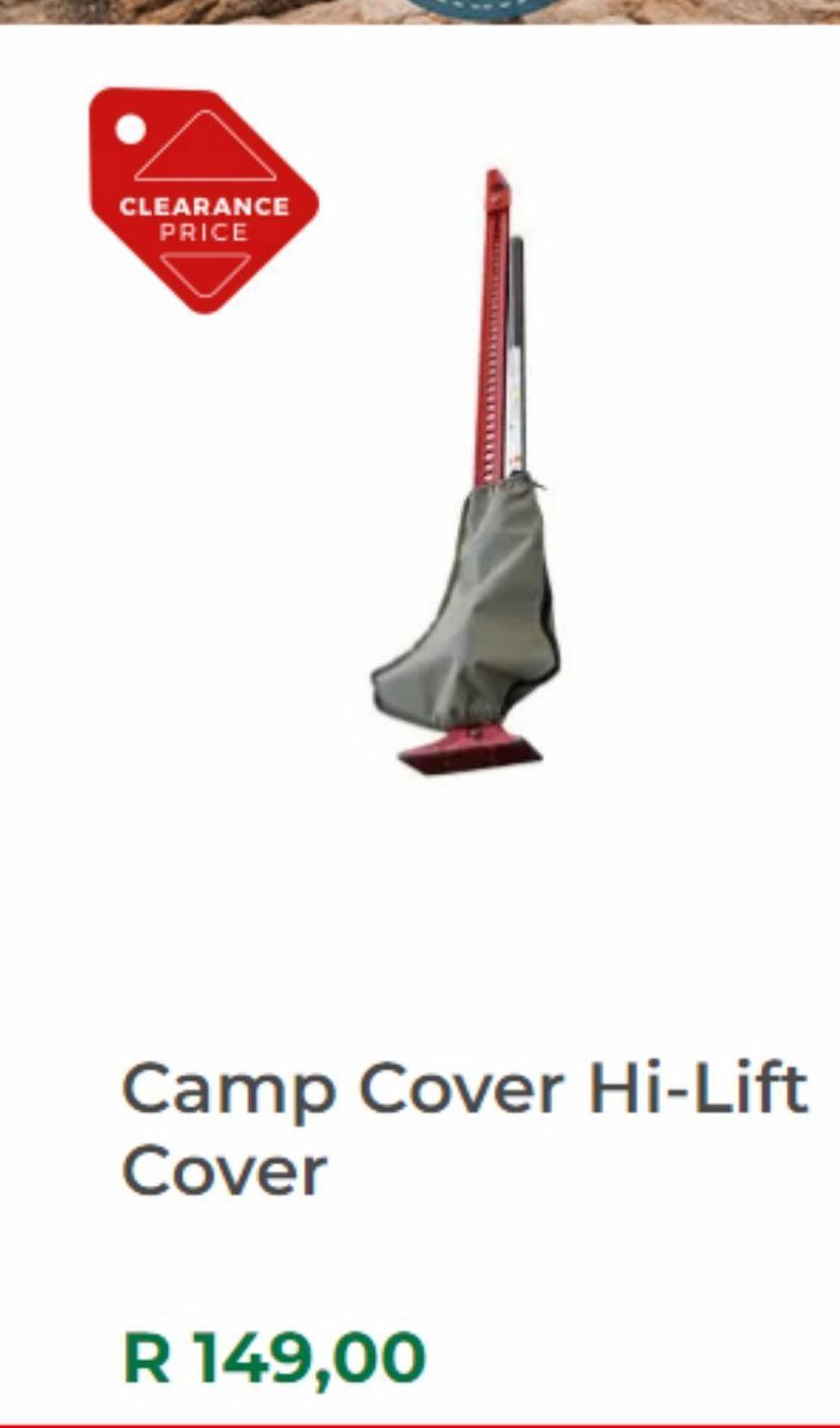 Camp cover hilift cover offer at Outdoor Warehouse