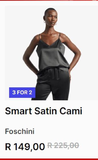 Smart satin cami