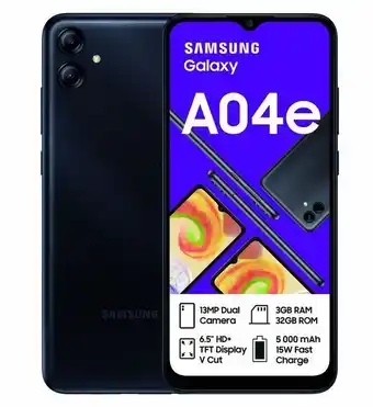 Samsung galaxy a04e 32gb lte dual sim - black