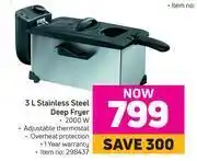 Game 3l stainless steel deep fryer offer