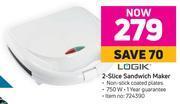 Game Logik 2 slice sandwich maker offer