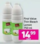Game First value thin bleach (lemon)-750ml each offer