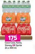 Game Coca-cola, fanta, stoney or stoney-24 x 300ml each offer