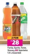 Game Fanta, sprite, twist, stoney or sparletta assorted-for 2 x 1.5l offer