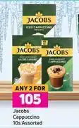 Game Jacobs cappuccino assorted-any for 2 x 10s pack offer