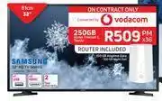 Game Samsung 32 hd tv n5003-on 250gb home internet l top up offer