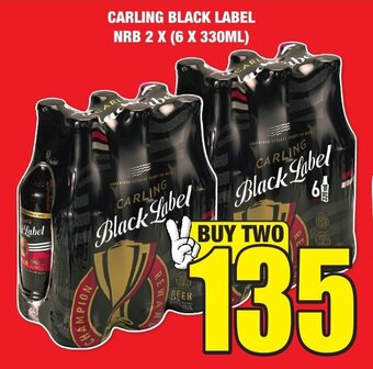 Boxer Liquors CARLING BLACK LABEL NRB 2 X (6 X 330ML) offer