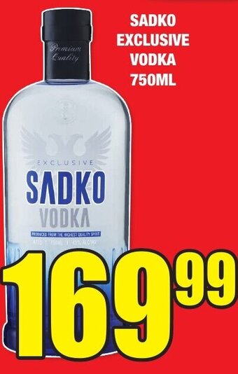 Boxer Liquors SADKO EXCLUSIVE VODKA 750ML offer
