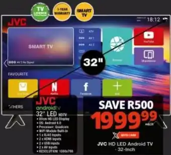 Checkers JVC HD LED Android TV -32-Inch offer