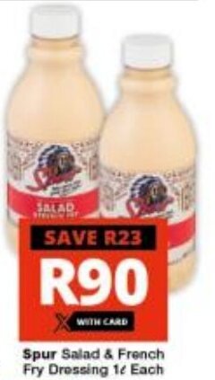 Spur Salad & French Fry Dressing 1L Each