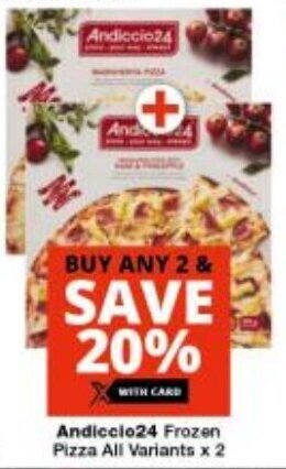 Checkers Andiccio24 Frozen Pizza All Variants x 2 offer