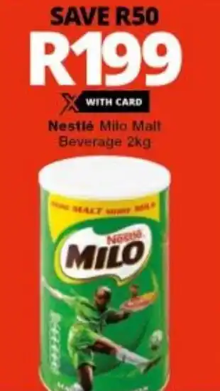 Checkers Nestlé Milo Malt Beverage 2kg offer
