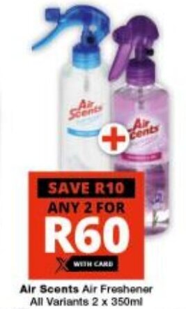 Checkers Air Scents Air Freshener All Variants 2 x 350ml offer