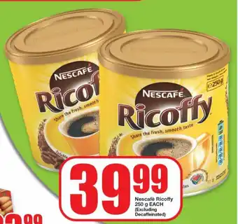Nescafè Ricoffy 250 g EACH (Excluding Decaffeinated)