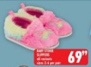 Shoprite Baby Stokie Slippers offer