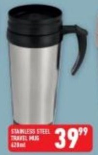 STAINLESS STEEL TRAVEL MUG
