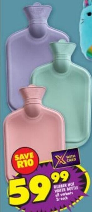 Shoprite RUBBER HOT WATER BOTTLE offer