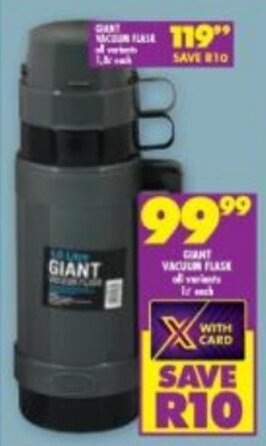 Shoprite Giant Vacuum Flask offer