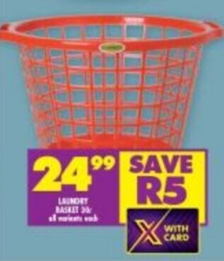Shoprite Laundry Basket offer