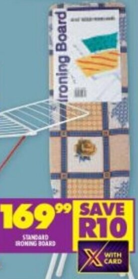 Shoprite STANDARD IRONING BOARD offer