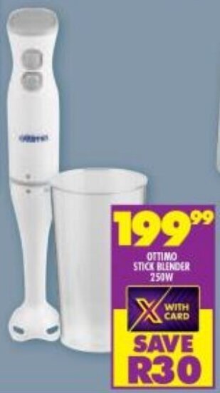 Shoprite OTTIMO STICK BLENDER 250W offer