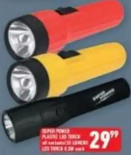 Shoprite Super Power Plastic Led Torch offer