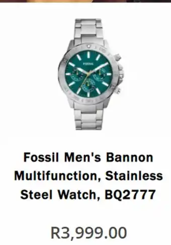 Watch Republic Fossil men's bannon multifuncion, stainless steel watch bq2777 offer